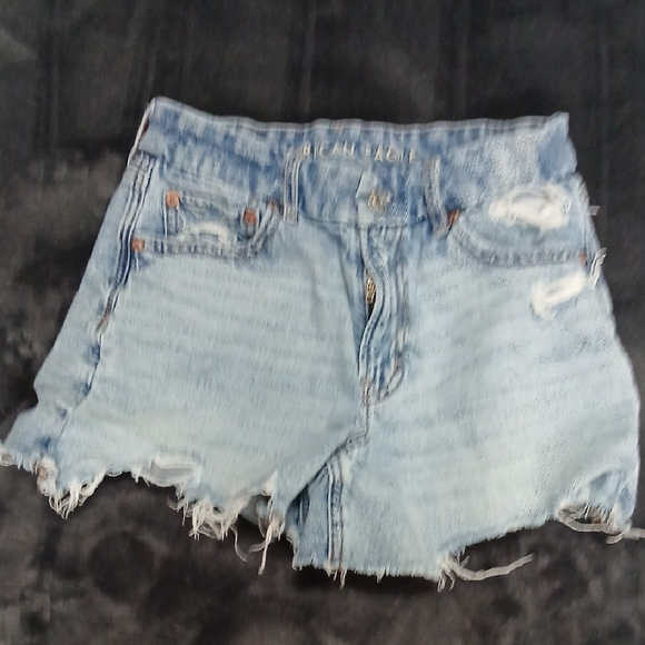 Hollister Pants - Hollister Light Blue Distressed Denim Shorts